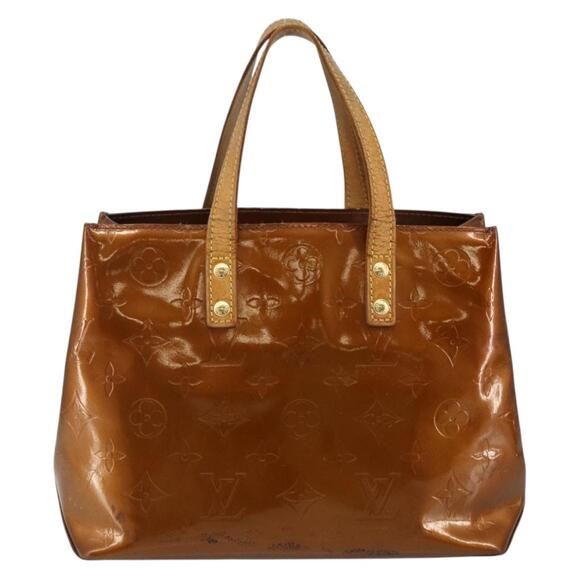 LOUIS VUITTON Monogram Vernis Reade PM Hand Bag Bronze M91146 - Picture 3 of 12